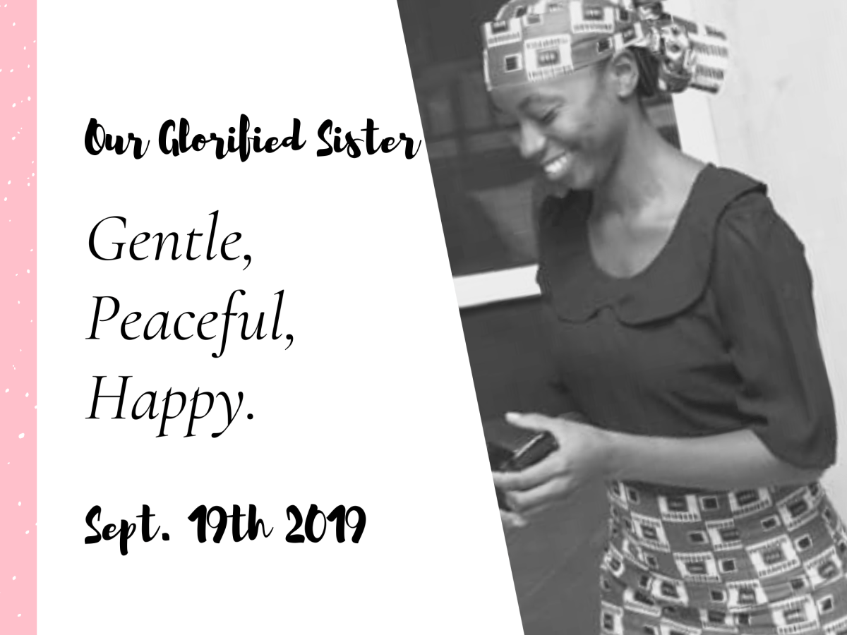 9/19 – TRIBUTE TO MY SISTER AND BEST&nbsp;FRIEND