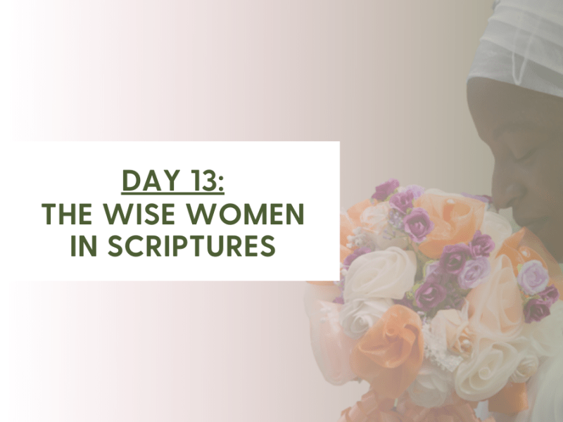 DAY 13 – THE WISE WOMEN IN SCRIPTURES (2 Samuel 14:1-21,&nbsp;20:15-22)