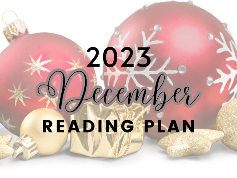 December Bible Reading&nbsp;Plan
